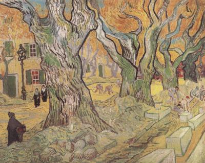 Vincent Van Gogh The Road Menders (nn04) oil painting picture